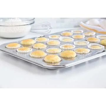 Fox Run 24-Cup Stainless Steel Mini Muffin Pan