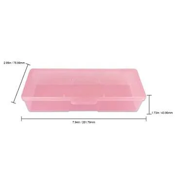 Beauticom Large Pink Storage Case for Nail Tools 4 Pieces