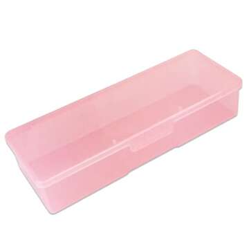 Beauticom Large Pink Storage Case for Nail Tools 4 Pieces