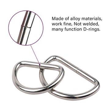Gwybkq D Rings for Sewing - 90 Assorted Sizes Available
