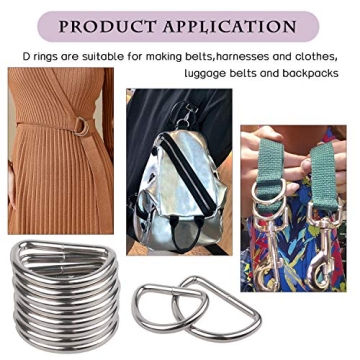 Gwybkq D Rings for Sewing - 90 Assorted Sizes Available