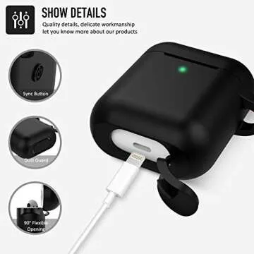 Durable Coffea Silicone Case for Apple AirPods 2