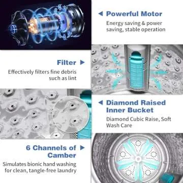 Winado 2-in-1 Full Automatic Washing Machine - Compact & Portable