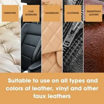 Furniture Clinic Large Leather Care Kit | Leather Cleaner + Protection Cream for Furniture | Two 17oz Bottles + 1 Sponge & 1 Cloth | Condition and Restore Couches, Car Seats, Jackets, & Boots