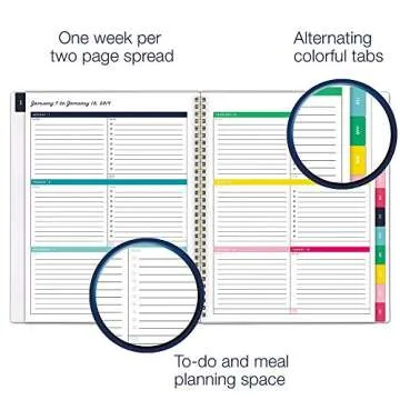 Emily Ley 2019 Weekly & Monthly Planner - Happy Stripe