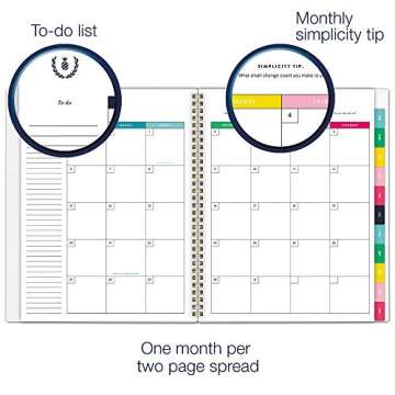 Emily Ley 2019 Weekly & Monthly Planner - Happy Stripe