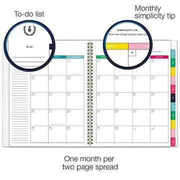 Emily Ley 2019 Weekly & Monthly Planner - Happy Stripe