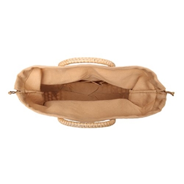 Handwoven JOLLQUE Straw Beach Bag for Women - Unique Summer Purse