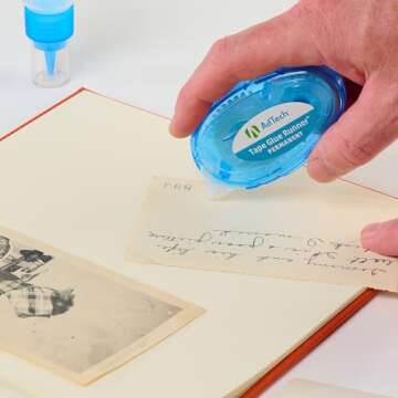 Adtech 05603 Glue Runner Permanent 35 Yards Total - Pack of 3 (4 each), Blue