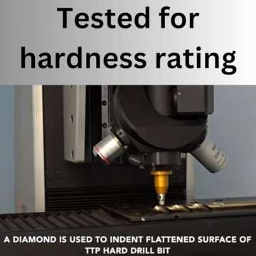 TTP HARD Drills 1/4 Drill bit - Cobalt Hardened bits for Drilling Hard Steel & Stainless, Heavy Duty Universal Drills for Cutting Tough Metal, Professional jobber Industrial 135 Degree Point