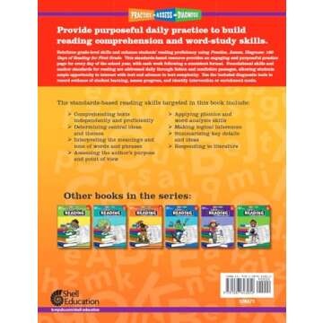 180 Days™: Reading for 1st Grade Spanish Practice Workbook for Classroom and Home, Cool and Fun Pr...
