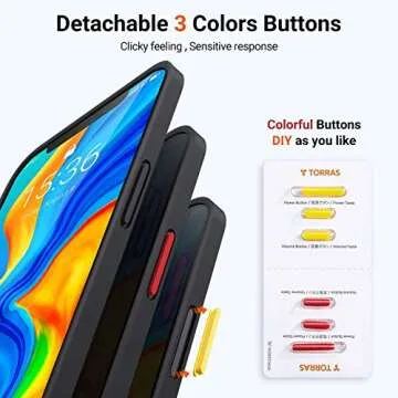 Stylish TORRAS Shockproof Case for iPhone 12 Pro Max - Black