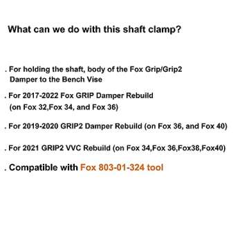 For Fox Shaft Clamp Grip or Grip 2 Damper Rebuild Clamp Vise Clamp Block for Fox 32 34 36 38 40 Shaf...