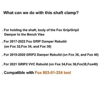 Essential Fox Shaft Clamp Grip for Damper Rebuilds - High Precision, Durable Design