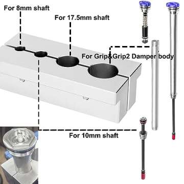 For Fox Shaft Clamp Grip or Grip 2 Damper Rebuild Clamp Vise Clamp Block for Fox 32 34 36 38 40 Shaft Compatible with 803-01-324