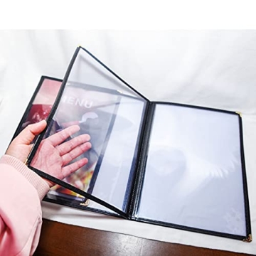 Elegant 2PCS Waterproof and Reusable Menu Covers
