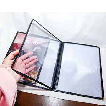 Elegant 2PCS Waterproof and Reusable Menu Covers