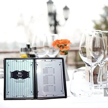 Elegant 2PCS Waterproof and Reusable Menu Covers