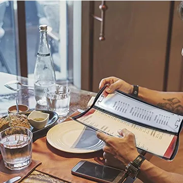 Elegant 2PCS Waterproof and Reusable Menu Covers