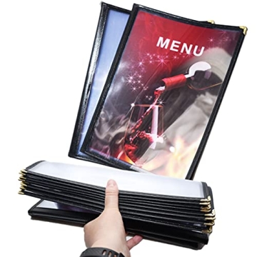 Elegant 2PCS Waterproof and Reusable Menu Covers