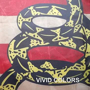 Dont Tread On Me Flag 3x5 Ft, Don't Tread On Me Gadsden Flags Banner, Double Printed USA American US Rattlesnake Vintage Garden Flag Outdoor With UV Fade Proof
