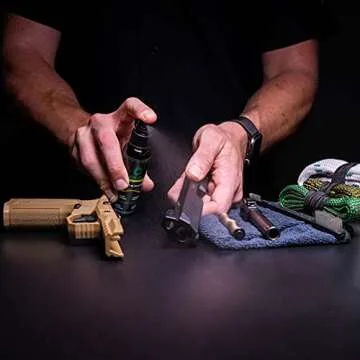 Clenzoil Three Gun Cobra Bore Cleaning Combo Kit - Efficient, Easy Gun Cleaning Kit - for .223 Cal, 5.56 mm, .357 Cal, .38 Cal, 9 mm & 12 Gauge - Barrel Cleaning Kit - for Rifle, Pistol & Shotgun