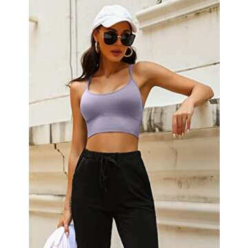 Sykooria 3 Pack Strappy Sports Bra for Women Sexy Crisscross Open Back for Yoga Running Athletic Gym Workout Fitness Tops