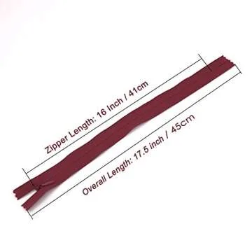 40PCS Invisible Nylon Coil Zippers for Crafting and Sewing