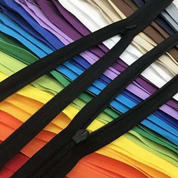 40PCS Invisible Nylon Coil Zippers for Crafting and Sewing