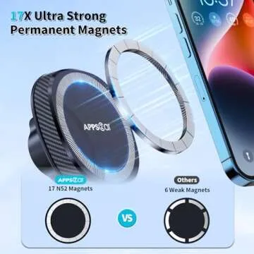 APPS2Car MagSafe Car Mount for iPhone 12-16 Series