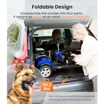 4 Wheel Mobility Scooter for Outdoor & Indoor Use