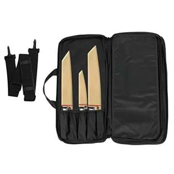 Shun Knife Roll - Secure 20 Slot Kitchen Knife Holder for Professionals