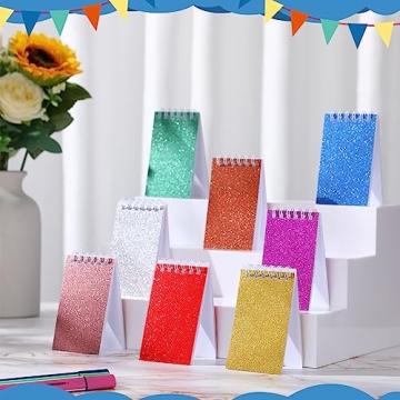 Seajan Mini Notepads – Colorful Glitter Pocket Journals