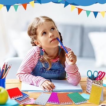 Seajan Mini Notepads – Colorful Glitter Pocket Journals