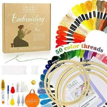 Embroidery Starter Kit for Beginners and Enthusiasts