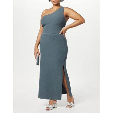 Buy The Drop Tyler Ribbed Sweater Skirt in Stormy Weather