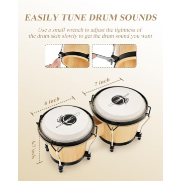 Eastar Bongo Drums for Kids And Adults - Musical Fun