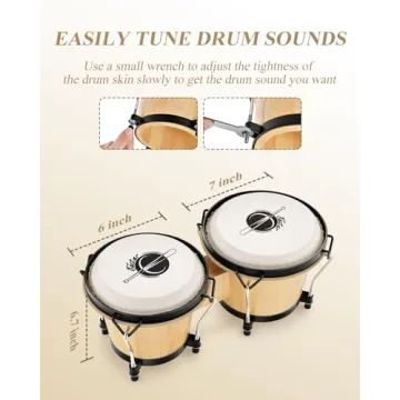 Eastar Bongo Drums for Kids And Adults - Musical Fun