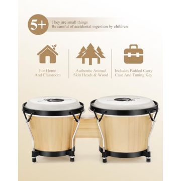 Eastar Bongo Drums for Kids And Adults - Musical Fun