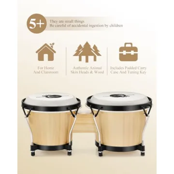 Eastar Bongo Drums for Kids And Adults - Musical Fun