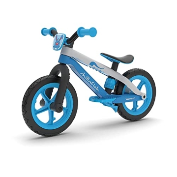 Chillafish Bmxie² Lightweight Balance Bike - Integrated Footrest & Footbrake for Kids 2-5 Years, Bl...