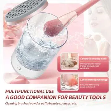 Electric Makeup Brush Cleaner - Automatic & Portable Solution