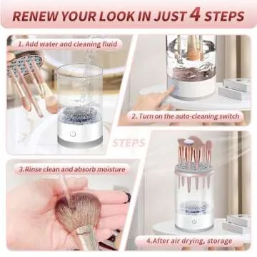 Electric Makeup Brush Cleaner - Automatic & Portable Solution