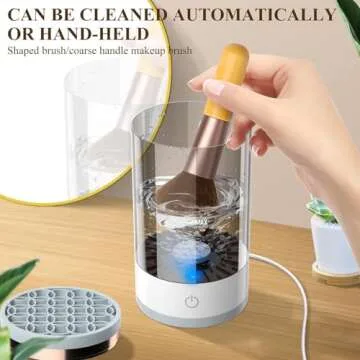 Electric Makeup Brush Cleaner - Automatic & Portable Solution