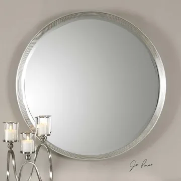 Stunning Classic Round Silver Wall Mirror for Modern Homes