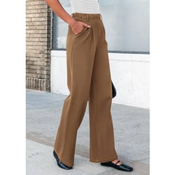 PRETTYGARDEN Women's Chic Wide Leg Dress Pants