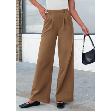 PRETTYGARDEN Women's Chic Wide Leg Dress Pants