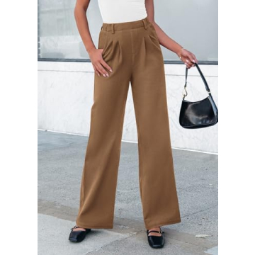 PRETTYGARDEN Women's Chic Wide Leg Dress Pants