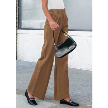 PRETTYGARDEN Women's Chic Wide Leg Dress Pants