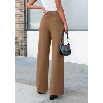 PRETTYGARDEN Women's Chic Wide Leg Dress Pants